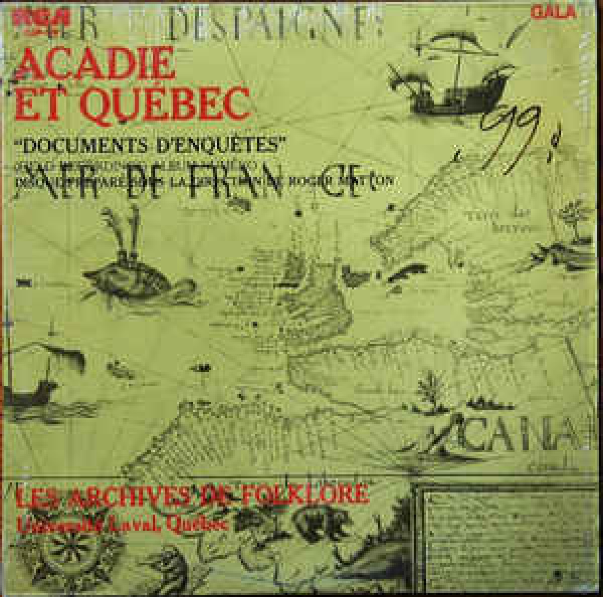 Acadie et Québec - Les archives de folklore