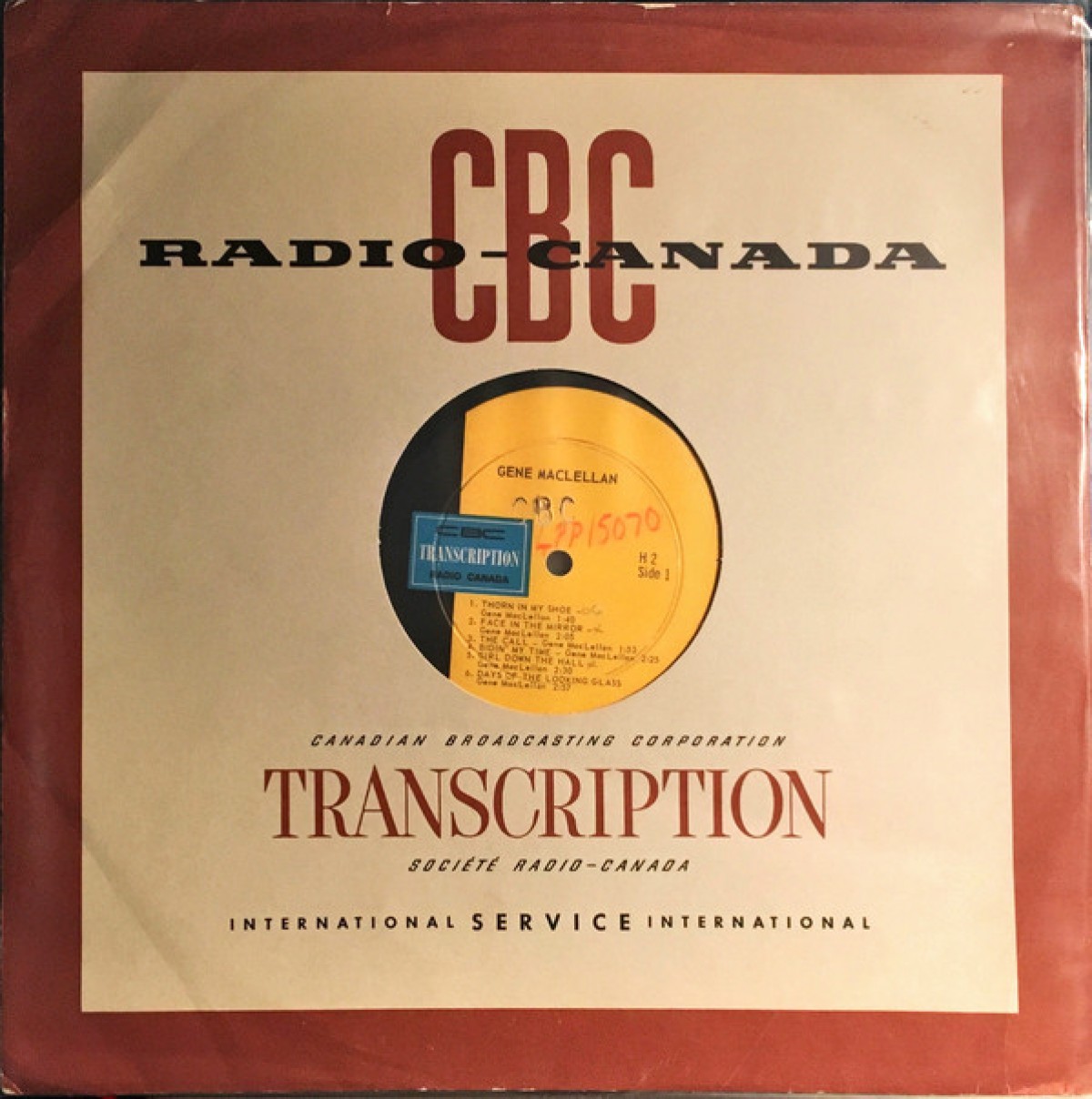 Édith Butler, Gene Maclellan - Transcription