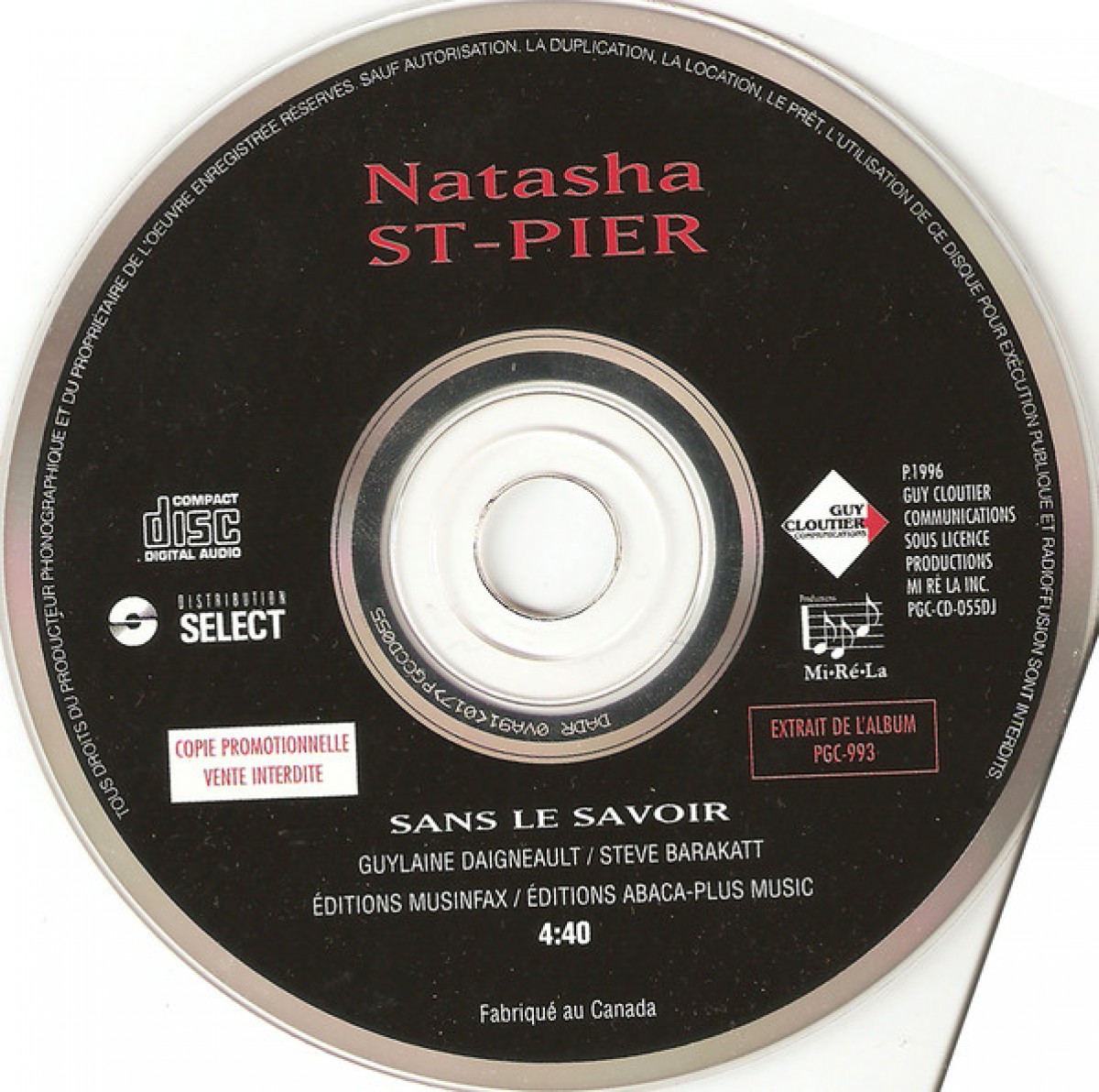 Natasha St-Pier - Sans le savoir