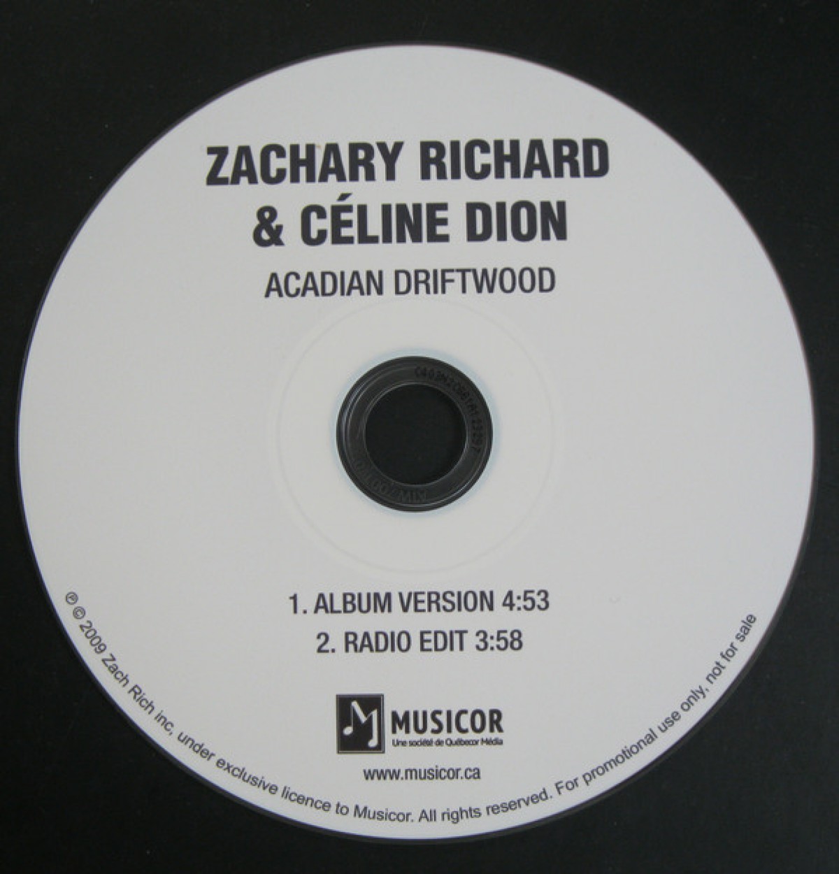 Zachary Richard & Céline Dion - Acadian Driftwood